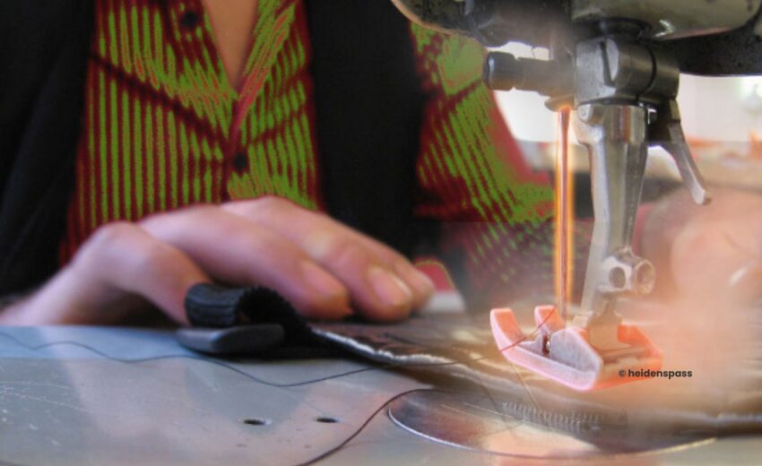Nähmaschine; Arbeitsprojekt heidenspass Copyright: heidenspass