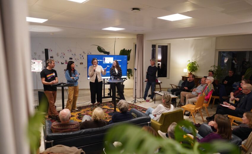 Diskussion beim Themenabend von Caritas Vorarlberg und Greenpeace. Foto: (c) Caritas Vorarlberg